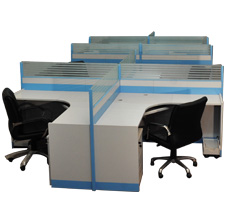 a306   屏风办公桌 （玻璃隔断）